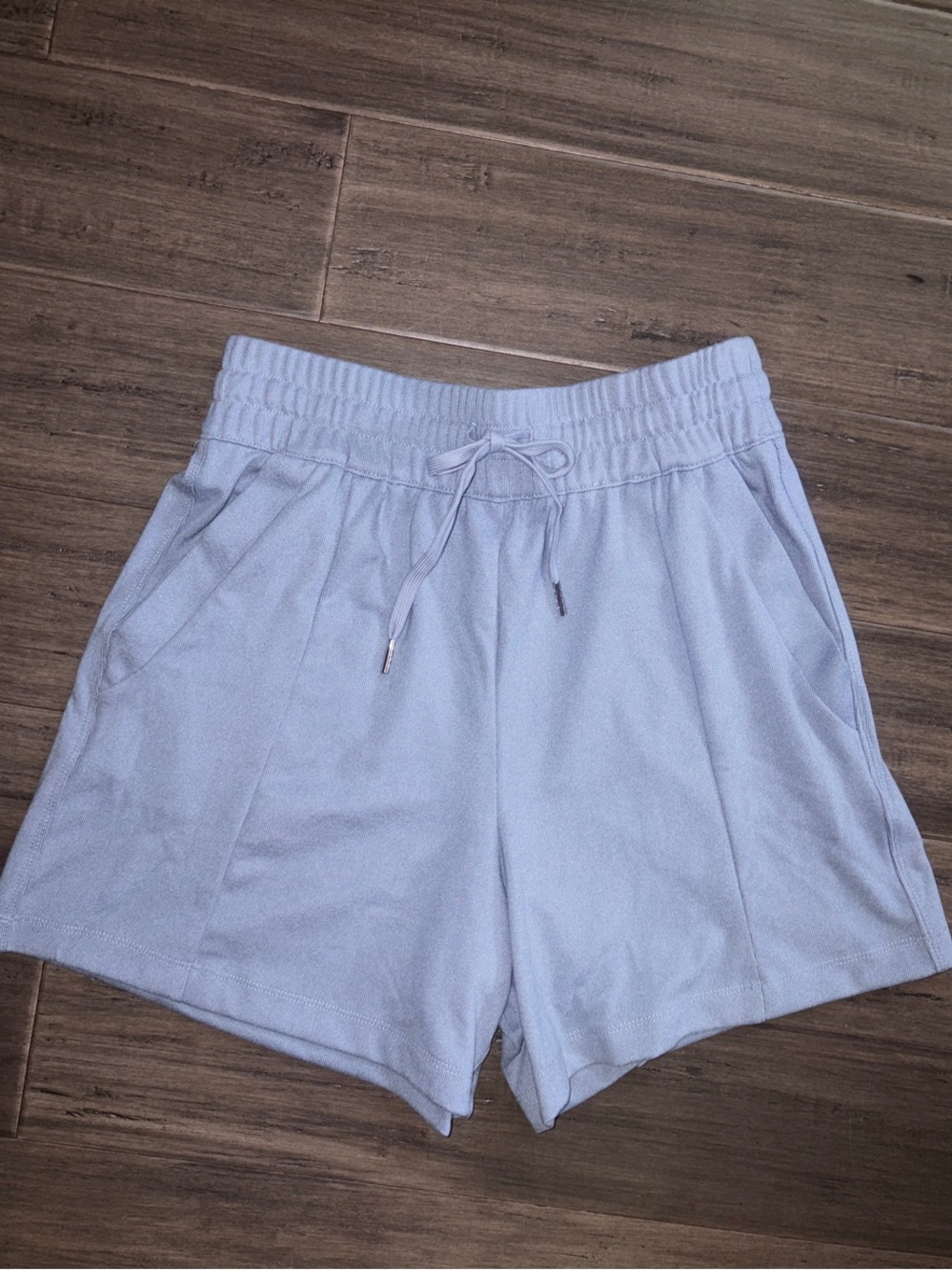 Women’s BCBG Light Blue Elastic Waist Athletic Shorts